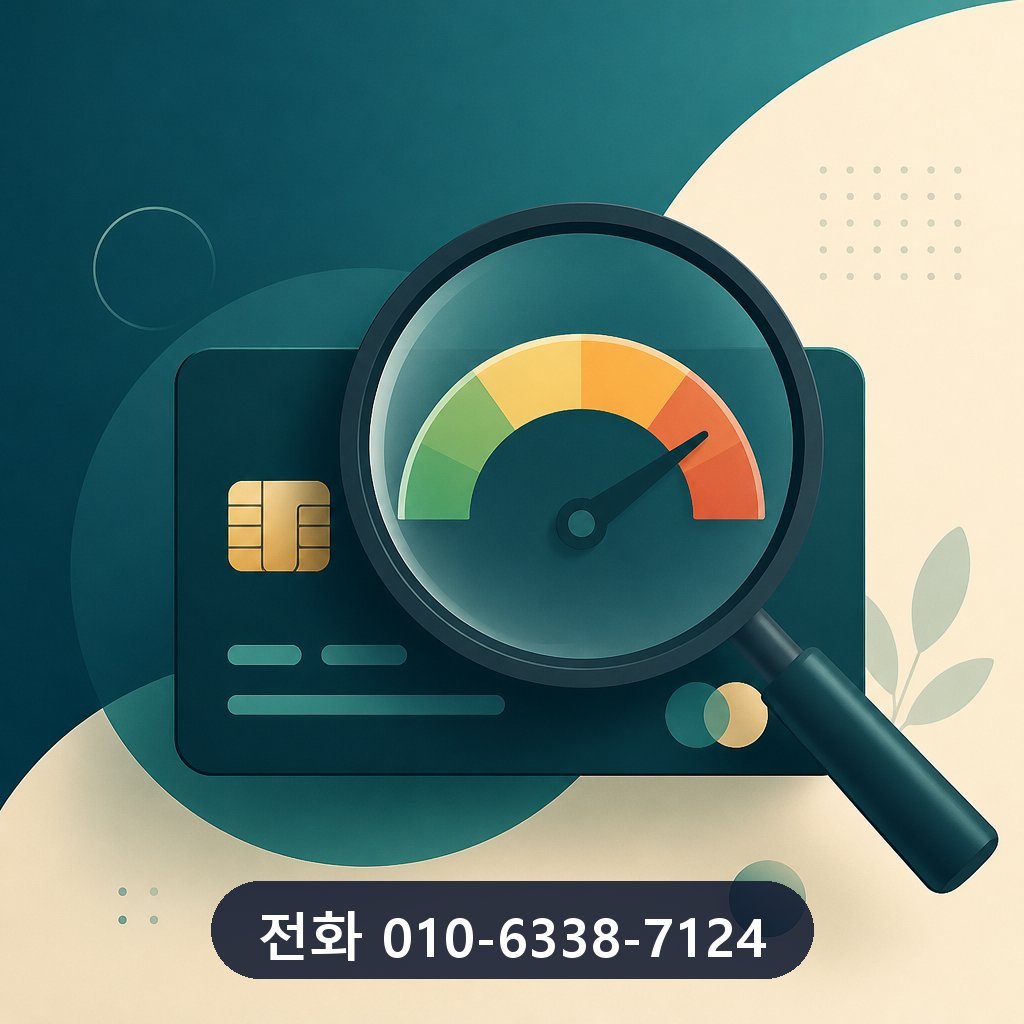 카드 한도 현금화 한도 확인 이미지 · 문의 010-6338-7124